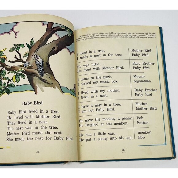 At Work And Play Merton-McCall Pupil Activity Reader School Book 1937 Hardcover - Picture 3 of 10